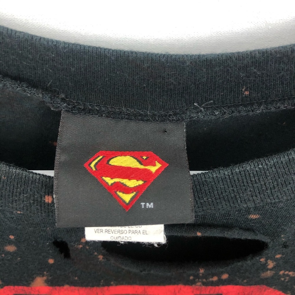Hand Distressed DC Comics Superman Tee - Picture 7 of 7